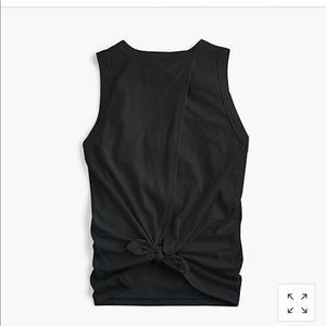 J Crew tie back tank - black